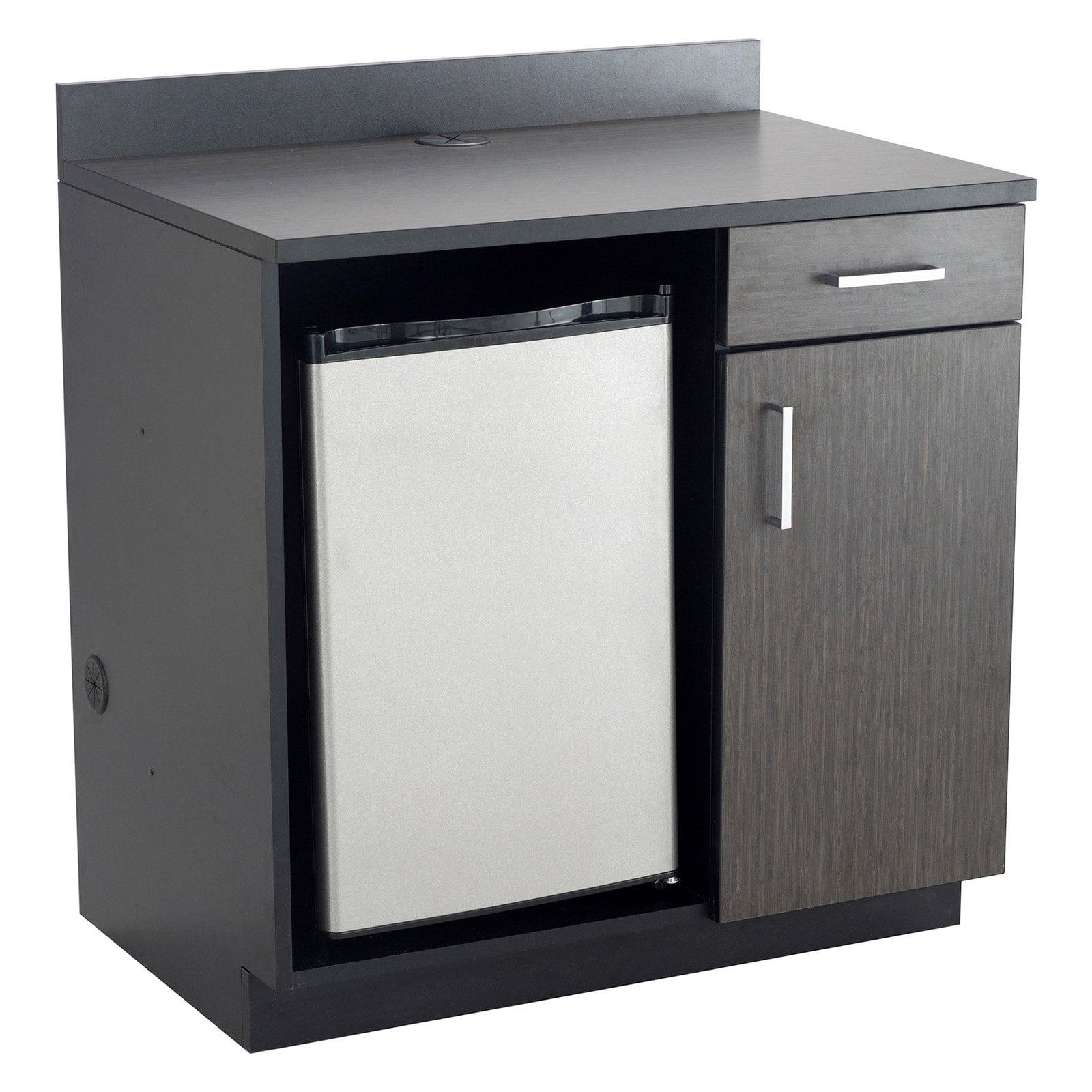 Gray and Black Modular Base Cabinet with Storage