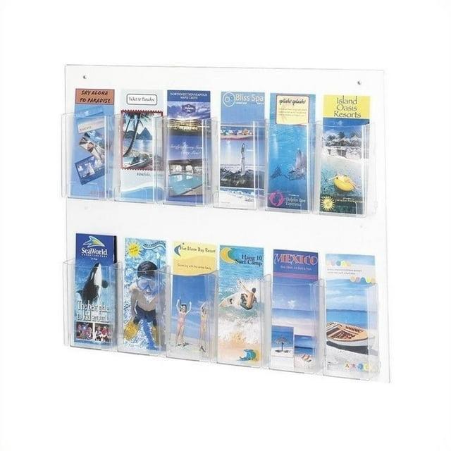 Safco Products Company Clear2c Safco Pamphlet Magazine Rack