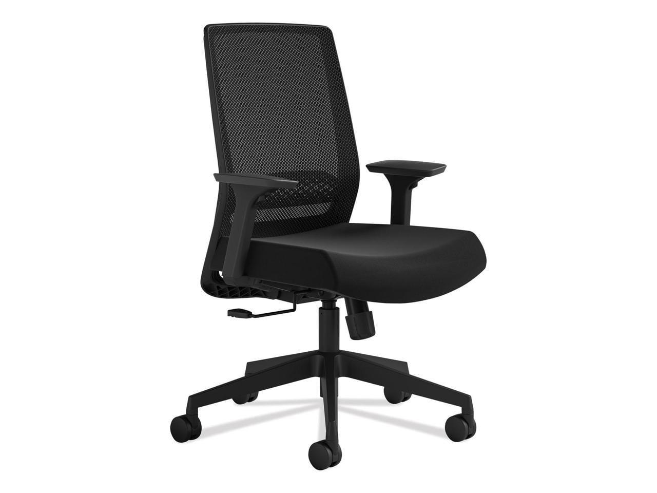 Black Mesh High Back Swivel Task Chair with Adjustable Arms