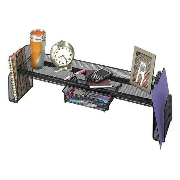 Safco Products Company Onyx 10" H x 31.5" W Desk Hutch