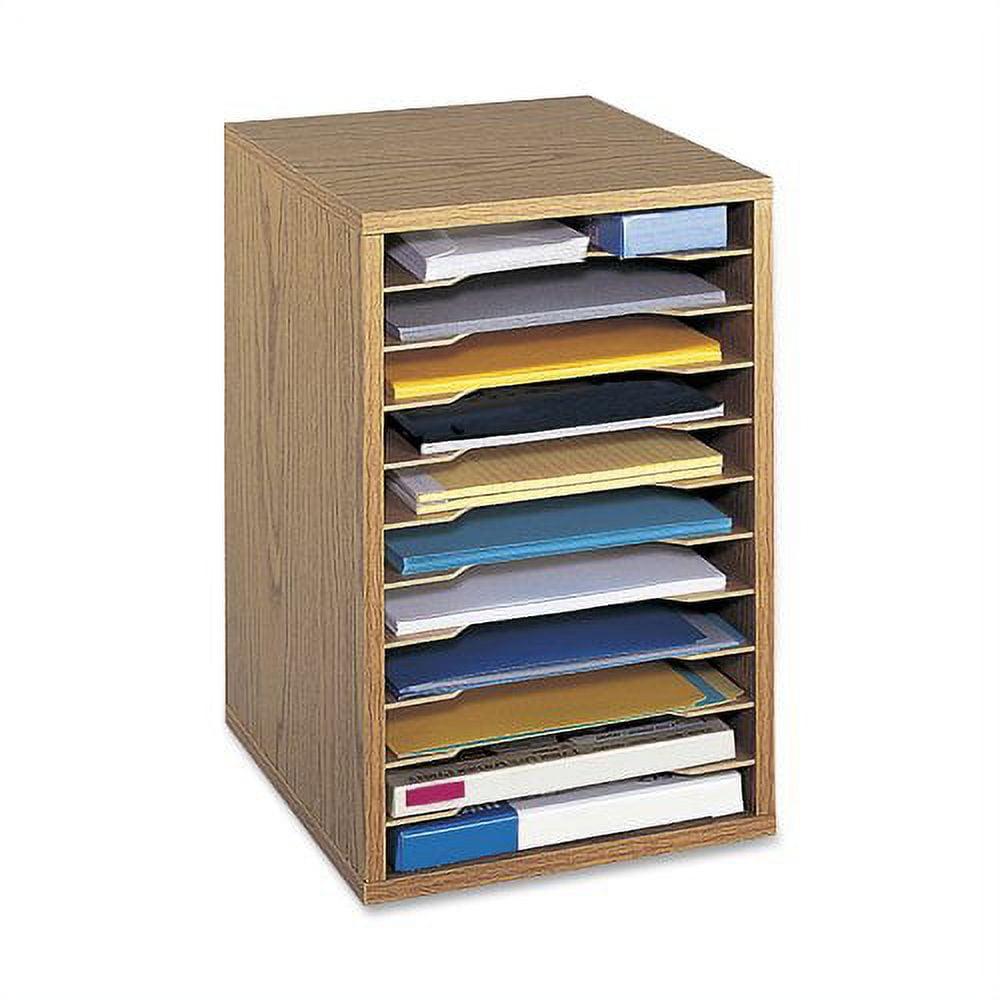 Literature Desktop Organizer With 11 Compartments
