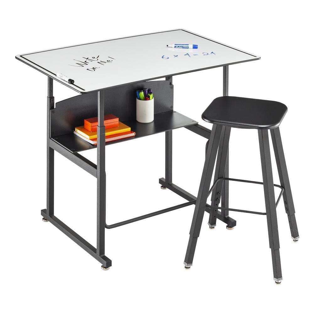 Safco Products Company AlphaBetter® Metal Adjustable Height Open Front Desk & Reviews | Wayfair