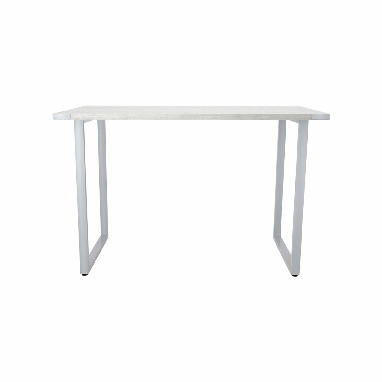 Safco Mirella 48" White Ash Rectangular Table Desk with Adjustable Feet