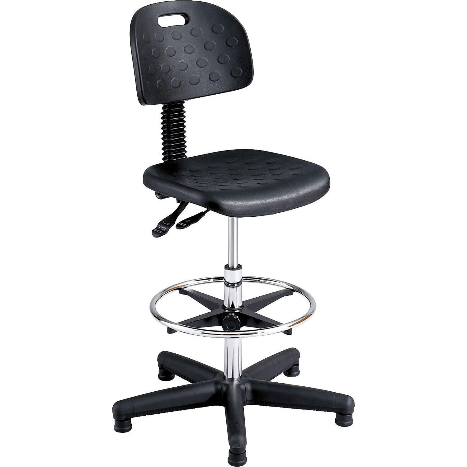 ErgoFlex 360 Black Polyurethane Adjustable Task Chair with Swivel