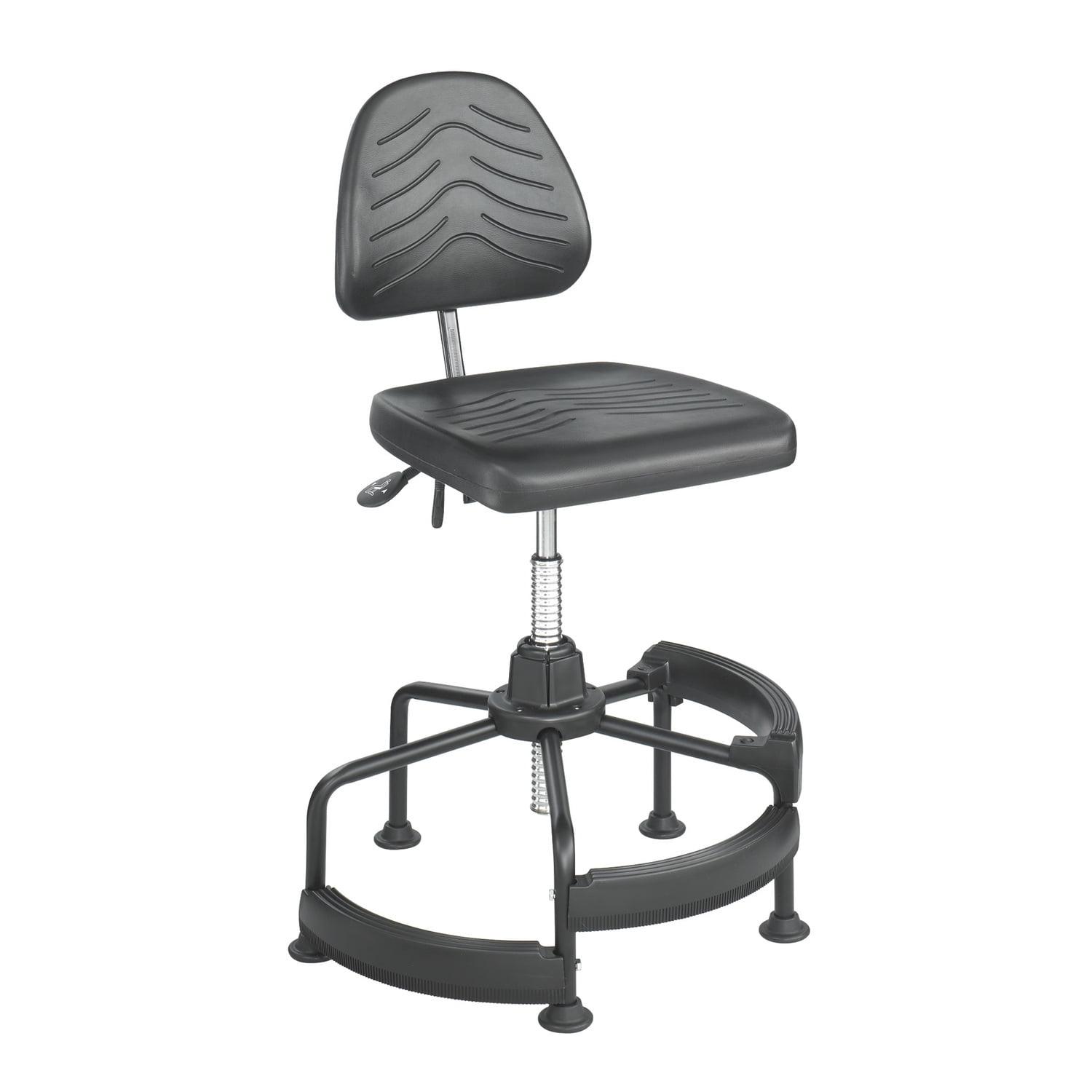 ErgoFlex 360 Swivel High-Back Task Chair in Black Polyurethane