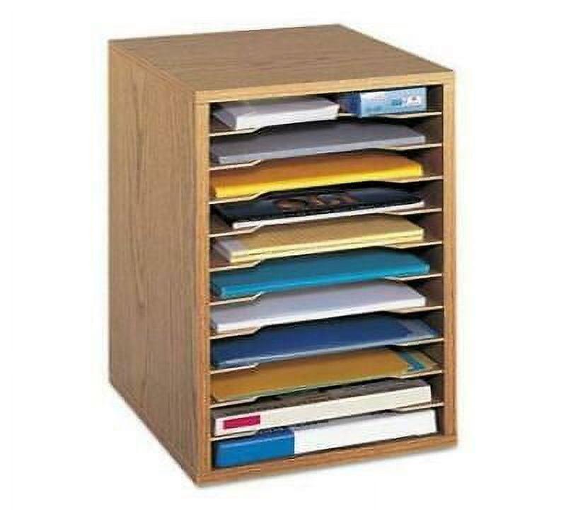 Literature Desktop Organizer With 11 Compartments