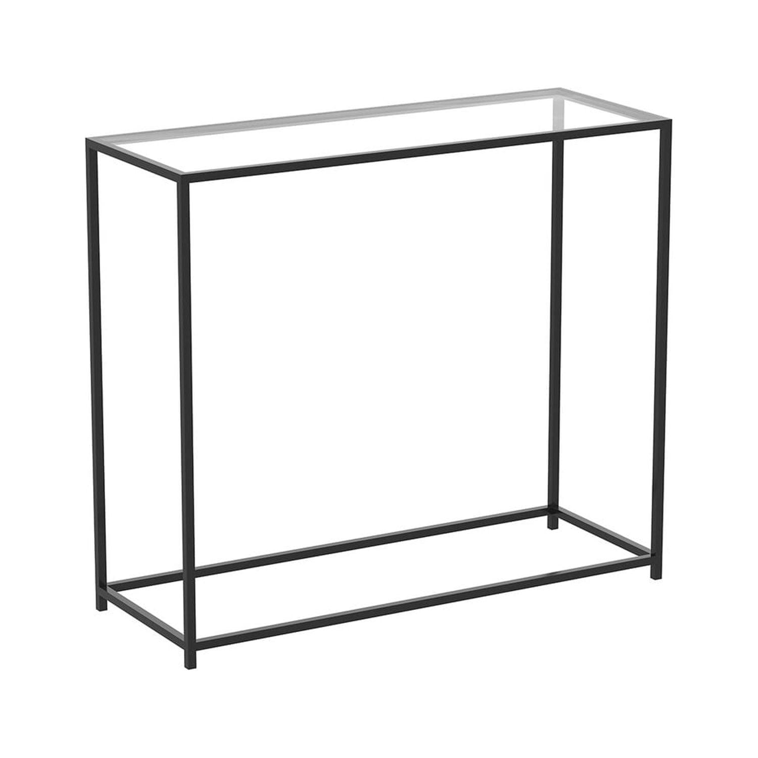 Amora 31'' Glass Top Console Table