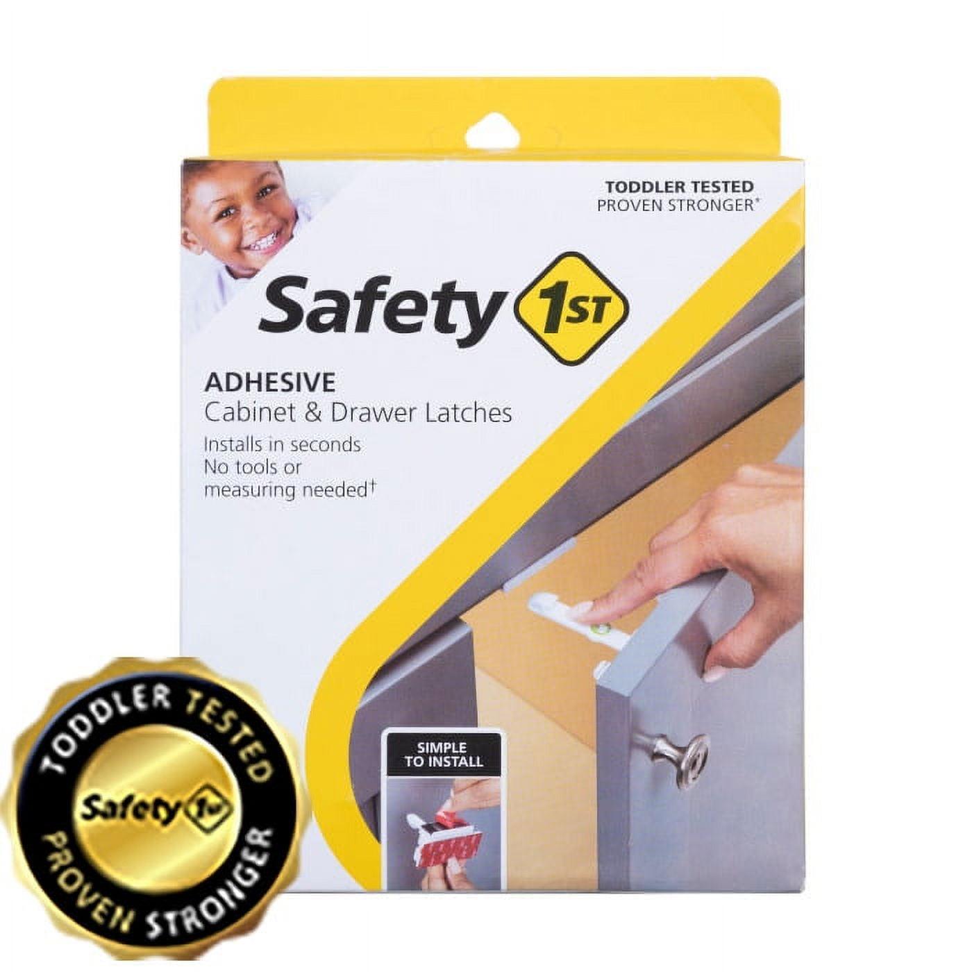 Safety 1st Adhesive Cabinet Latch For Childproofing - 8pk