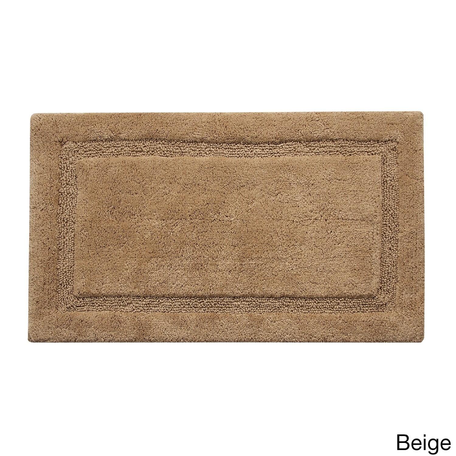 Saffron Fabs  Cotton Regency Bath Rug Beige 24 x 36