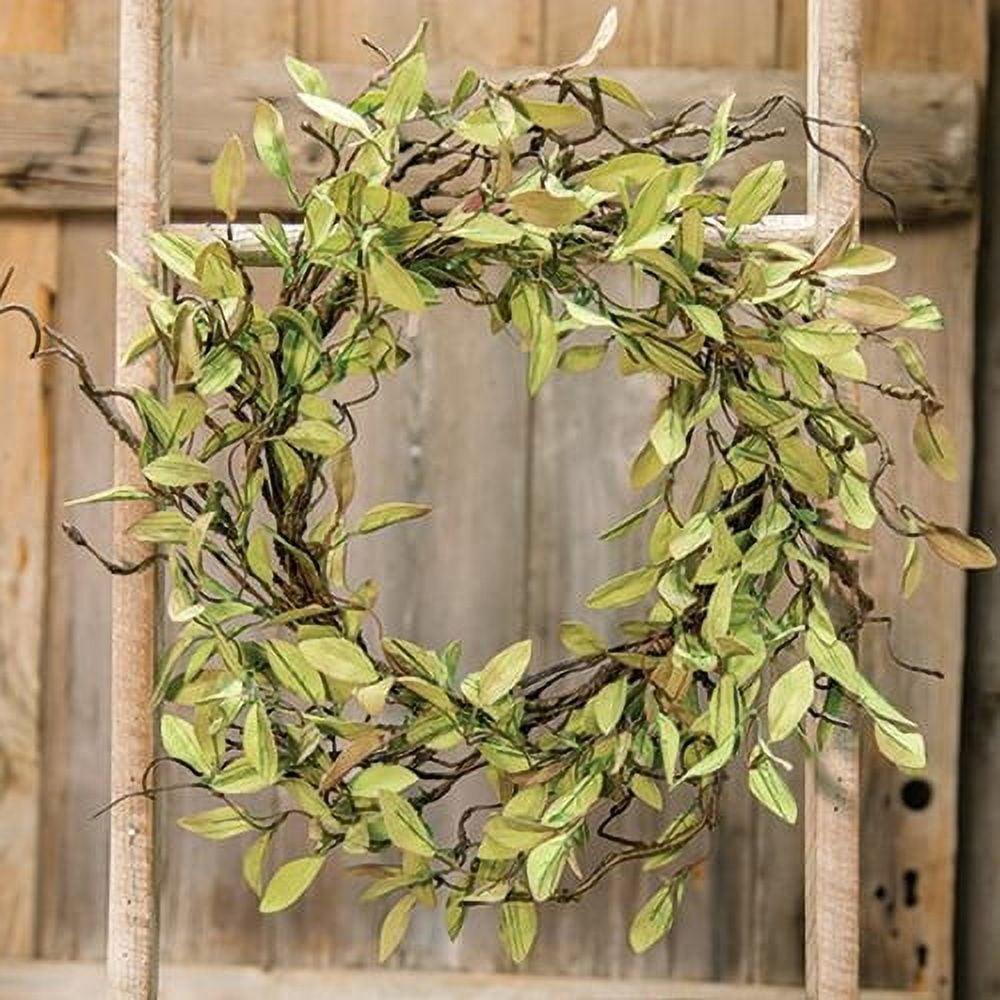 Sage Leaves & Twigs 24" Outdoor Spring-Summer Wreath