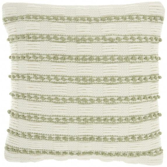 Mina Victory Striped Cotton, Polyester Throw Pillow
