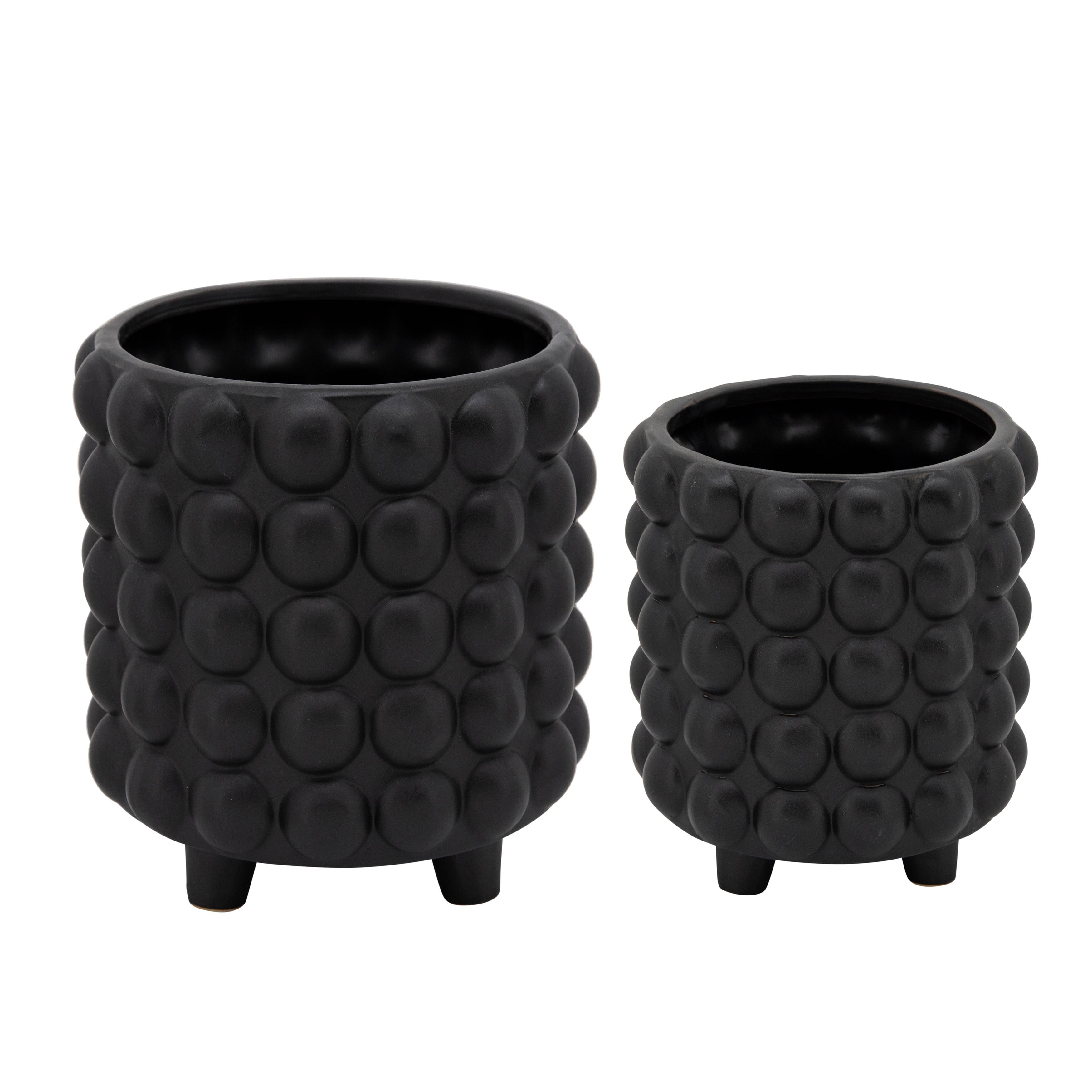 Joss & Main Ceramic Footed Planter Set of 2 Indoor and Outdoor & Reviews | Joss & Main