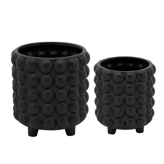Joss & Main Ceramic Footed Planter Set of 2 Indoor and Outdoor & Reviews | Joss & Main
