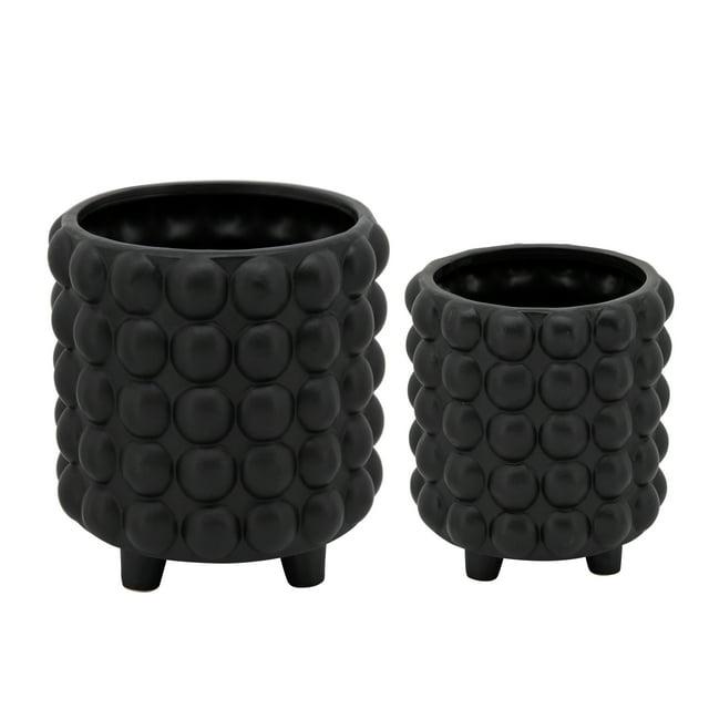 Joss & Main Ceramic Footed Planter Set of 2 Indoor and Outdoor & Reviews | Joss & Main