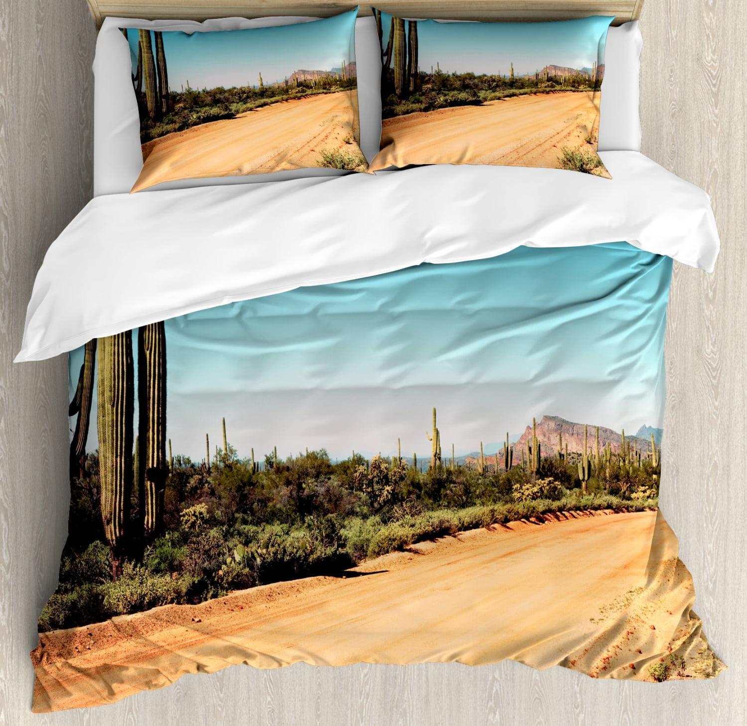 Saguaro Cactus Rustic Duvet Cover Set
