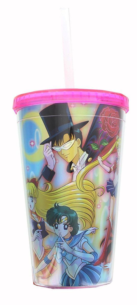 Sailor Moon Holographic Foil 16oz Carnival Cup with Straw & Lid