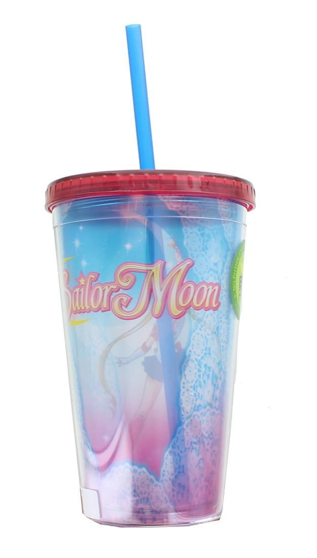 Just Funky Sailor Moon Lace 16oz Carnival Cup w/ Lid & Straw