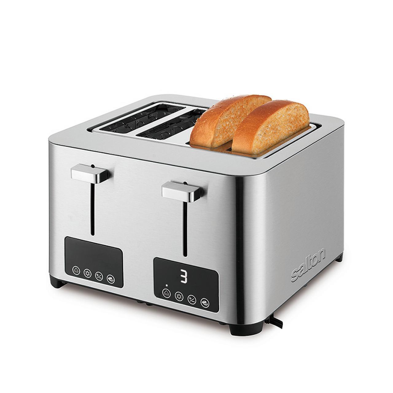 Salton 4 Slice Digital Stainless Steel Toaster