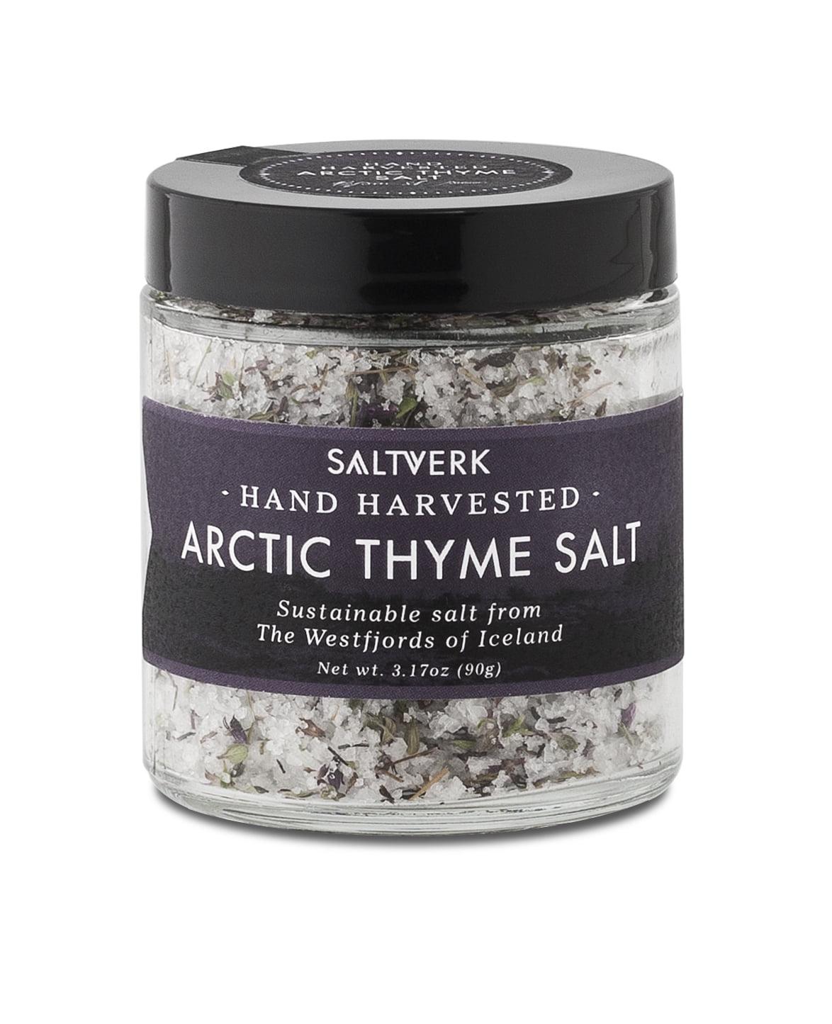 Saltverk Arctic Thyme Salt, 3.17oz of Handcrafted Icelandic Sea Salt