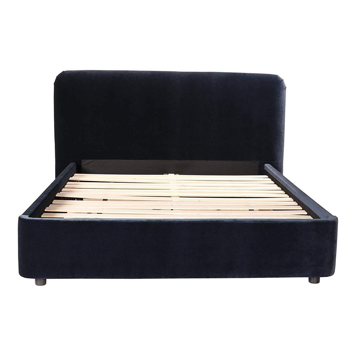 Zien Bed - Blue Velvet / King