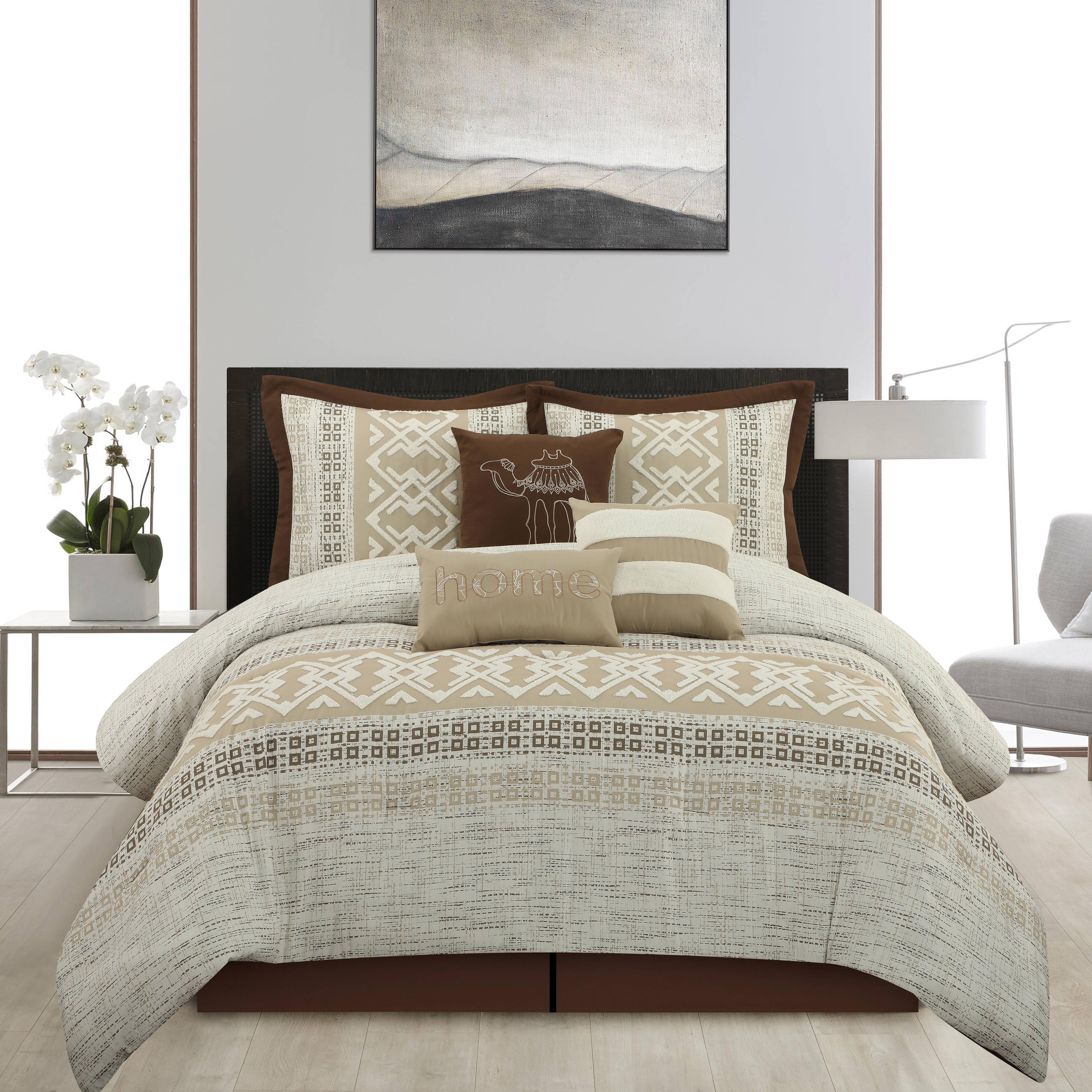 Sabry 7 Piece Desert-Themed Comforter Set