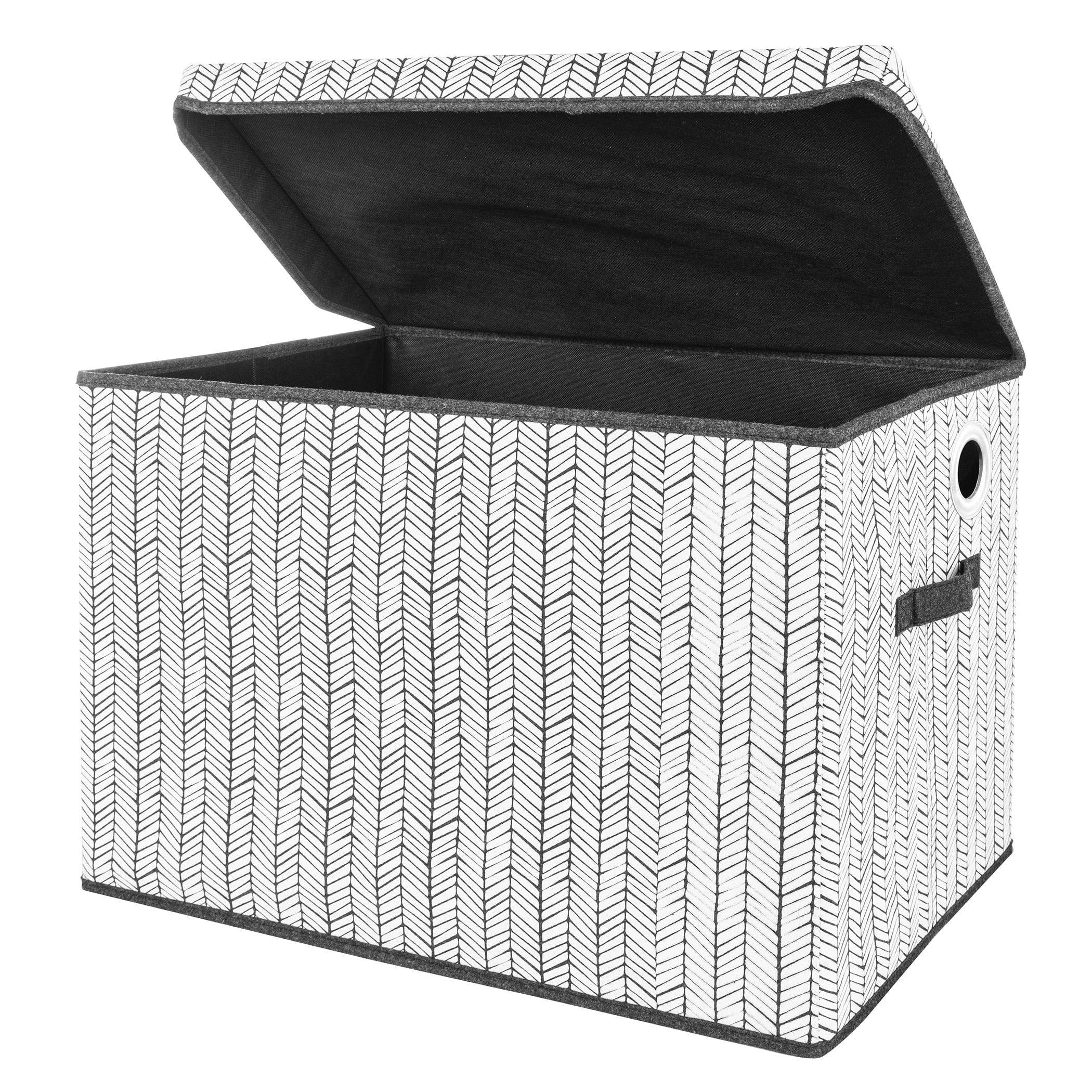 Sammy & Lou Printed Felt Toy Chest - Herringbone