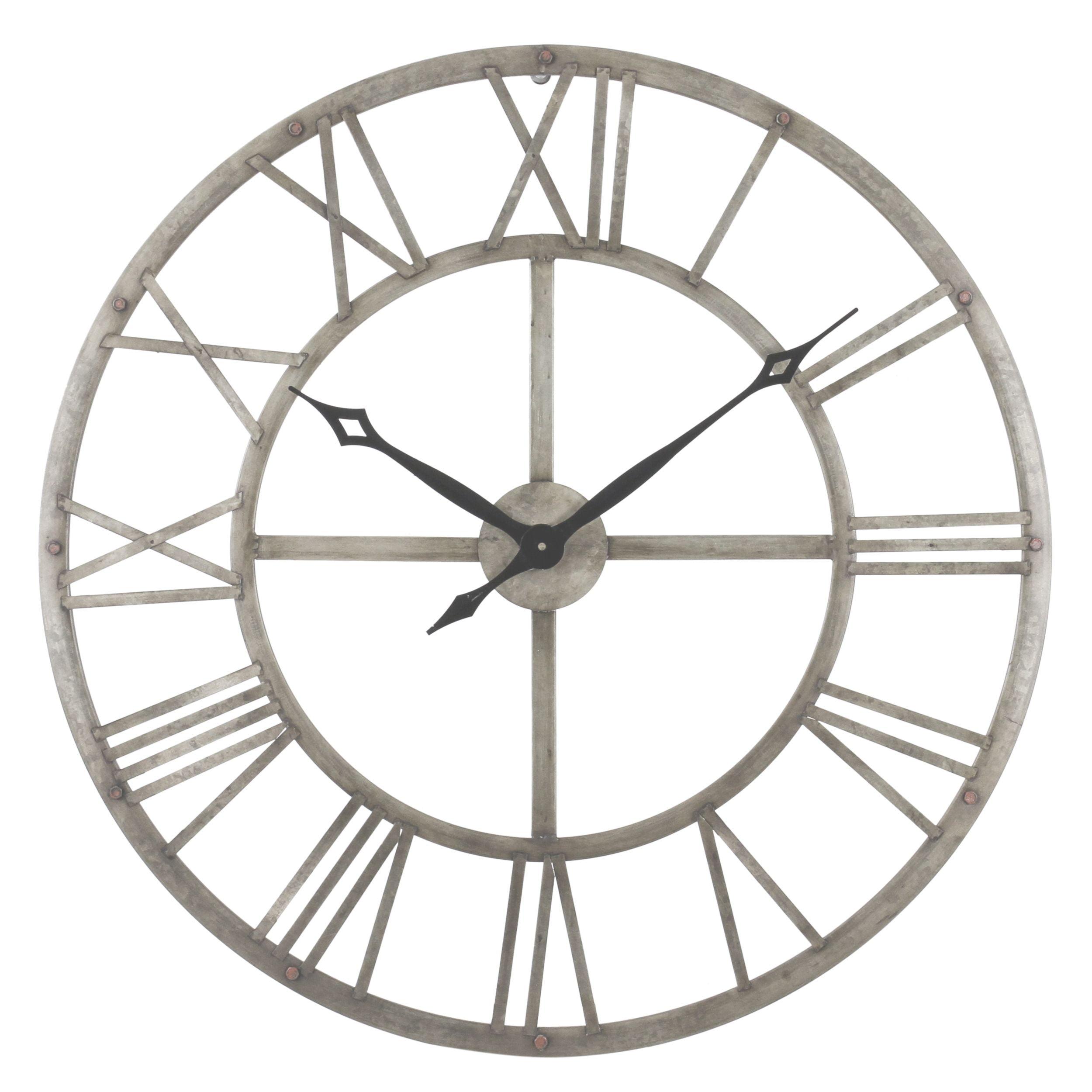 Aspire  Samson Metal Wall Clock, Gray