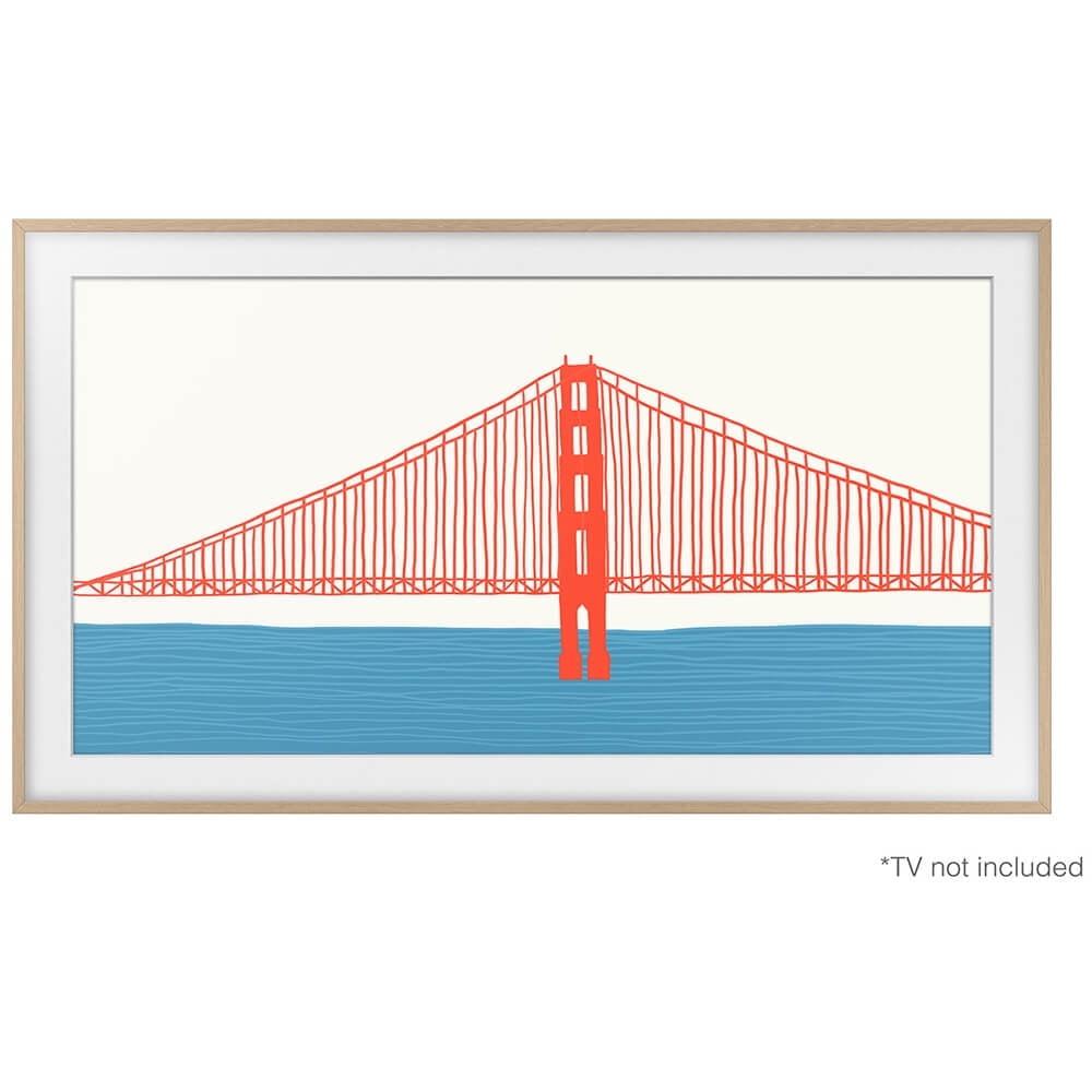 Samsung 50" The Frame Customizable Bezel - Modern Teak: Home Theater Accessory