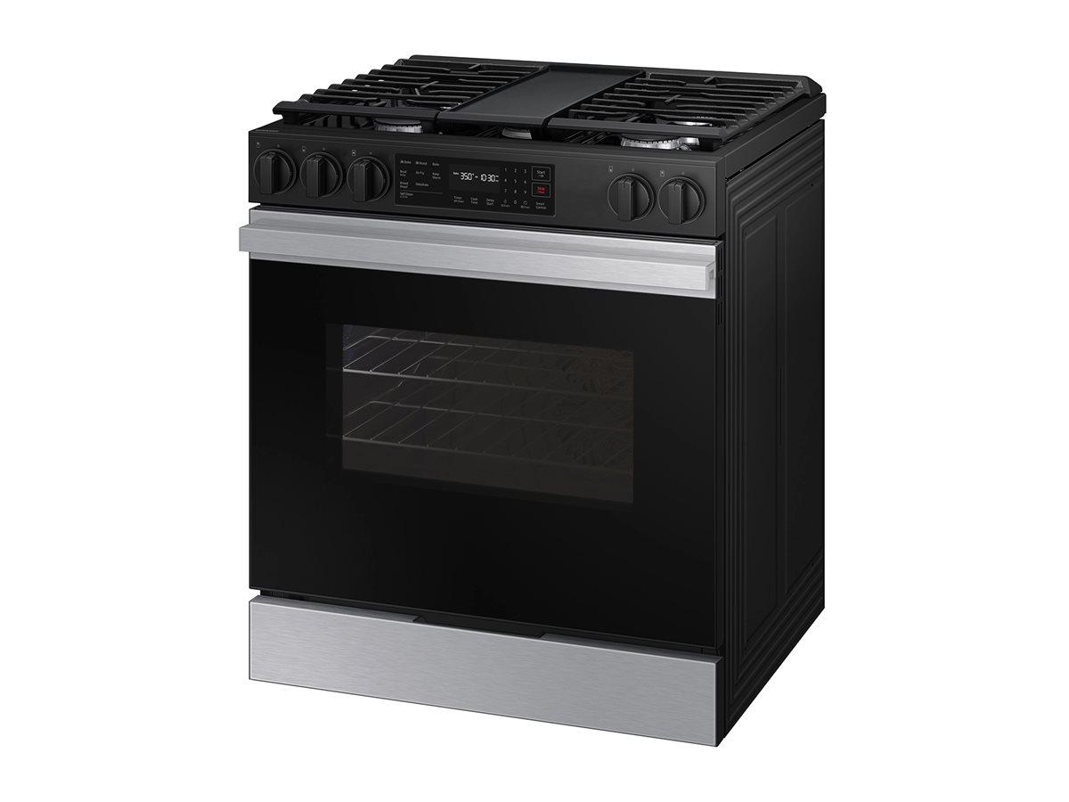 Samsung Bespoke Smart Slide-In Gas Range 6.0 cu. ft. with Air Fry and Precision Knobs