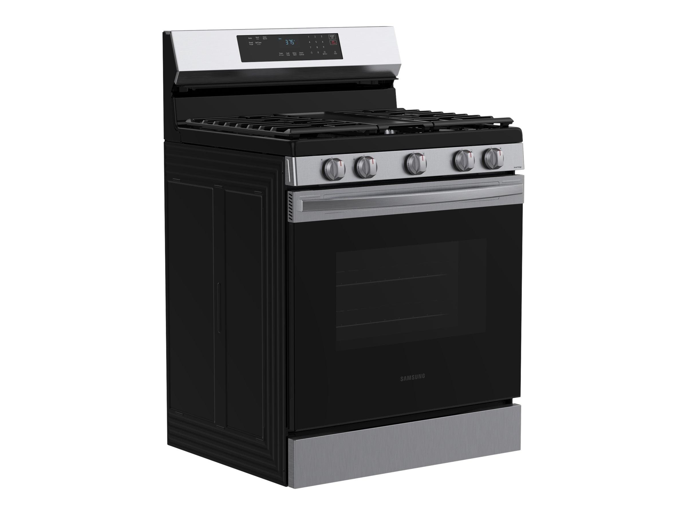 Samsung 6 cu. ft. Stainless Steel Freestanding Gas Range with Griddle