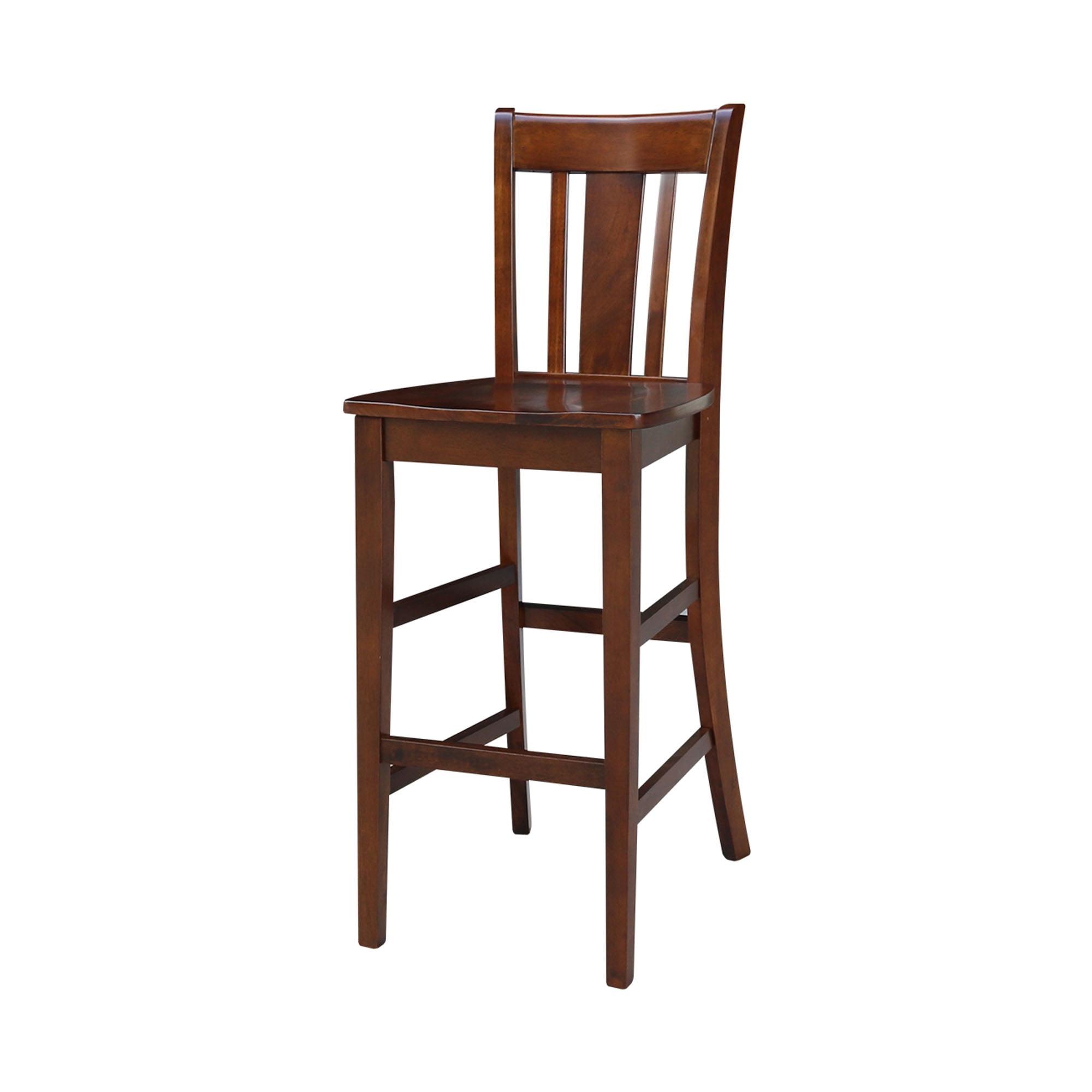 Espresso San Remo 30" Solid Wood Barstool