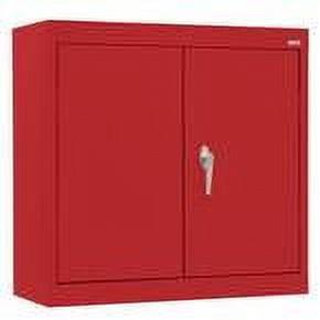 Sandusky Wall Mounted Garage Cabinet in Red (30 in. W x 26 in. H x 12 in. D)