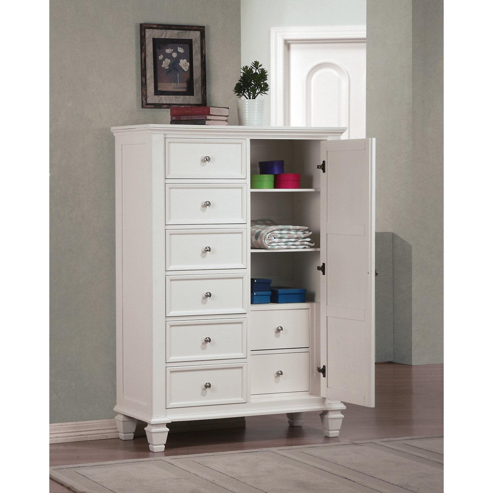 White Coastal Hardwood 8-Drawer Dovetail Chest