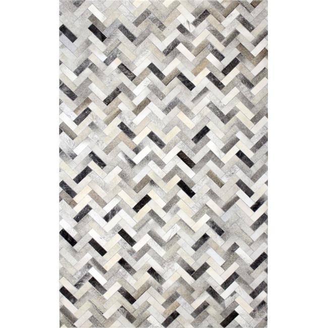 Leather Chevron Rug