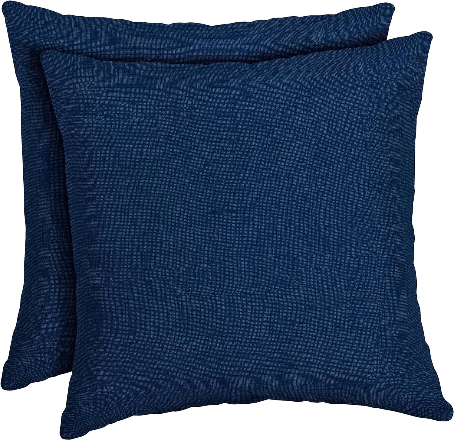 Sapphire Blue 16" Outdoor Throw Pillow Set