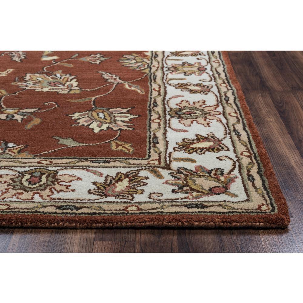 Sareena 9' x 12' Rust Wool Hand-Tufted Area Rug