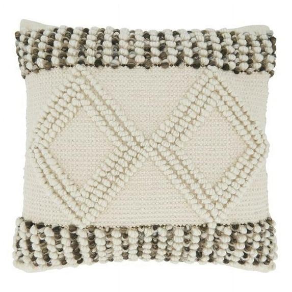 Saro Haniyah Geometric Cotton Blend Throw Pillow