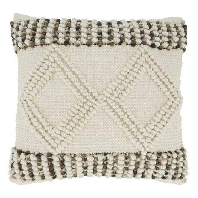 Saro Haniyah Geometric Cotton Blend Throw Pillow