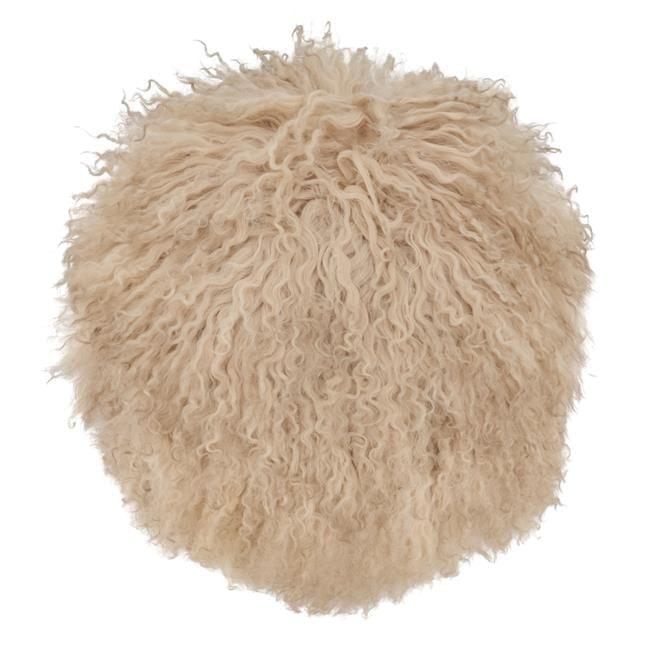Saro Mongolian Lamb Pillows Throw Pillow