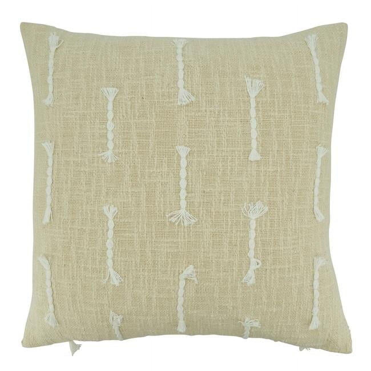 Saro Elka Collection Cotton Throw Pillow
