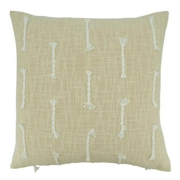 Saro Elka Collection Cotton Throw Pillow