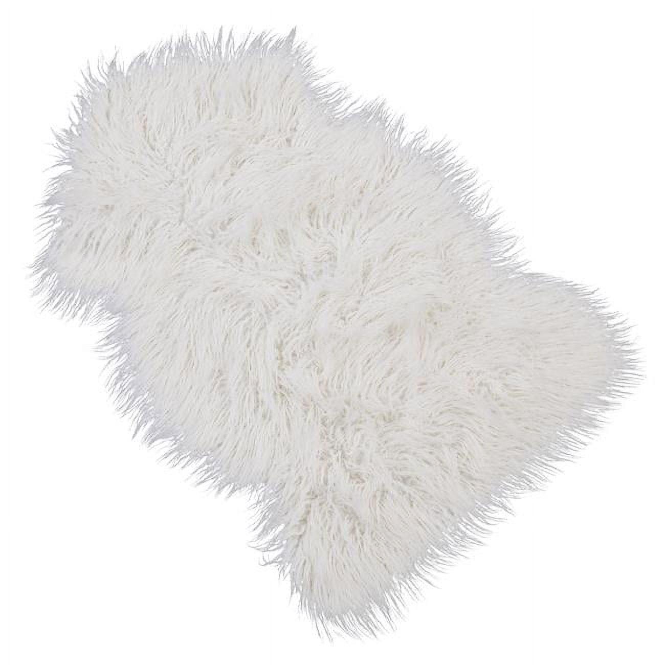 Saro Lifestyle Luxurious Faux Mongolian Fur Indoor Rug