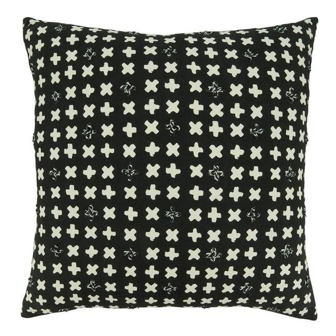 Saro Tonga Collection Geometric Cotton Throw Pillow