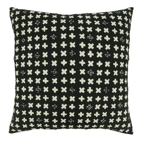 Saro Tonga Collection Geometric Cotton Throw Pillow