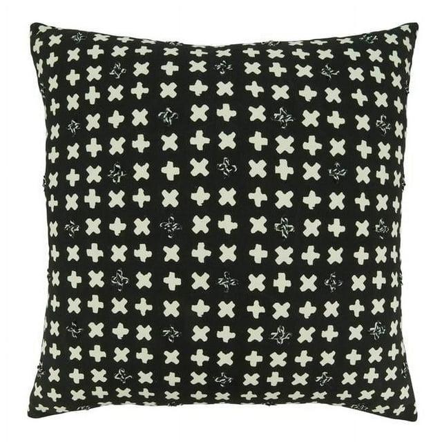 Saro Tonga Collection Geometric Cotton Throw Pillow