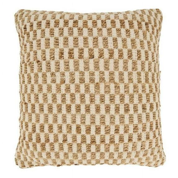 Saro Aeryn Collection Jute / Sisal Throw Pillow