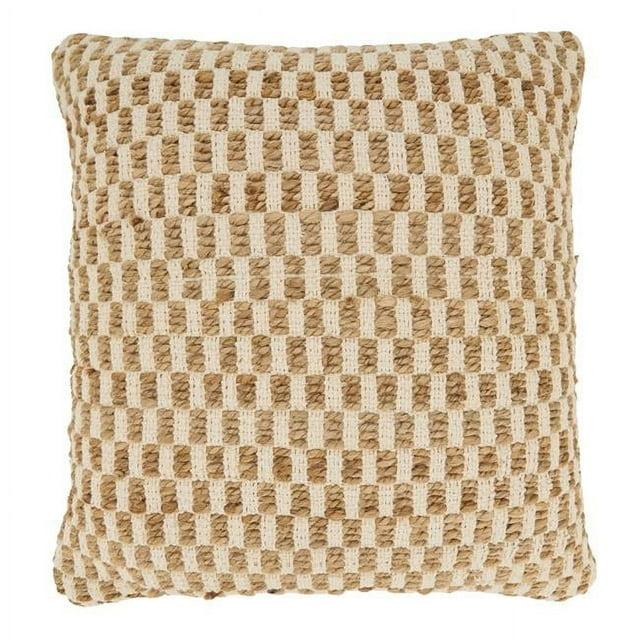 Saro Aeryn Collection Jute / Sisal Throw Pillow