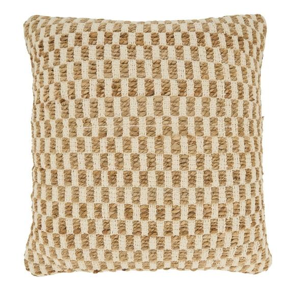 Saro Aeryn Collection Jute / Sisal Throw Pillow