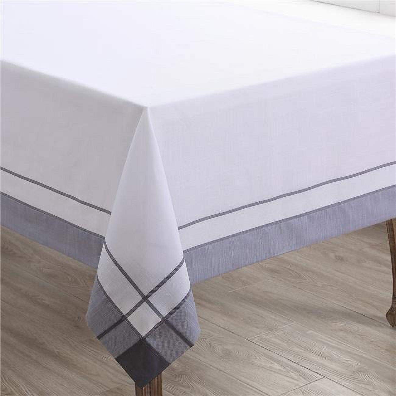 Saro Lifestyle Banded Border Tablecloth