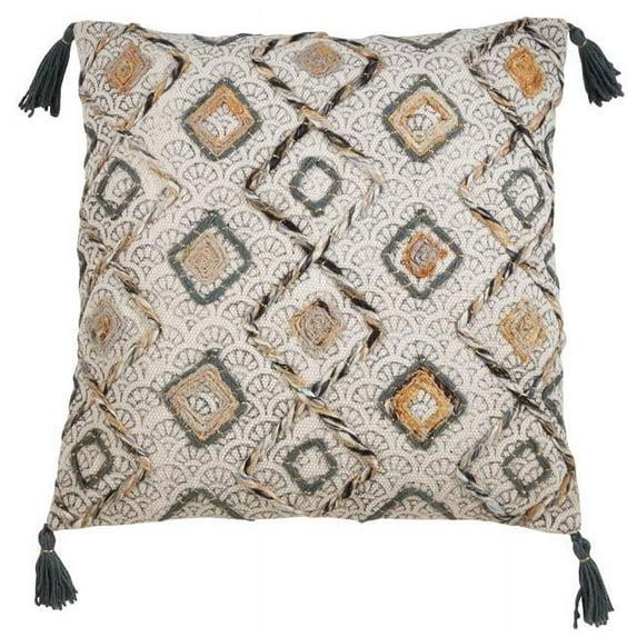 Saro Diamond Cotton Throw Pillow Cover & Insert | Wayfair